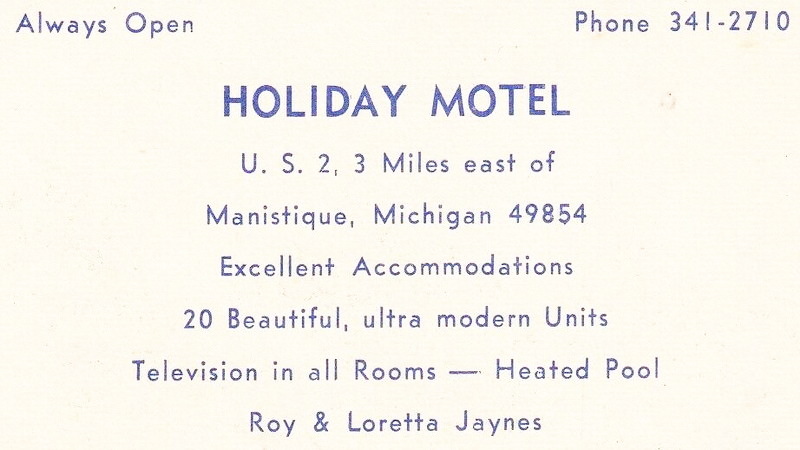 Holiday Motel - Postcard